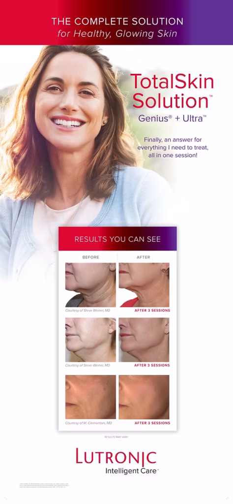 Flyer about Total Skin Solution advertisement